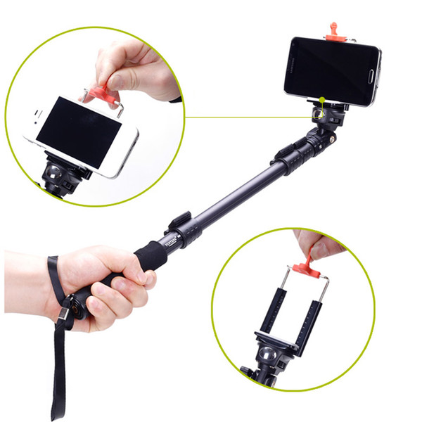 Universal C-088 Extendable Handheld Tripod Monopod Adapter Self Held with Phone Clip for iPhone 5S 6 DSLR Camera order<$18no track