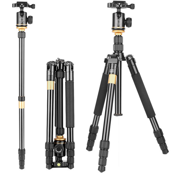 Professional Photographic Camera Tripod Portable Aluminium Alloy Tripod Kit Monopod Stand Ball head For Travel DSLR Camera Tripod