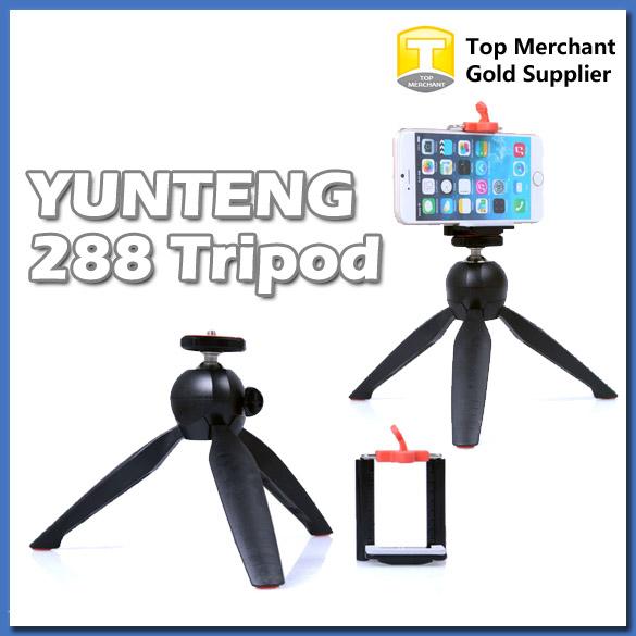 New YUNTENG 228 Brand MINI Tripod with Clip holder for Selfie GoPro Camera / DSLR Digital Camera iPhone 5 6 plus smart phone