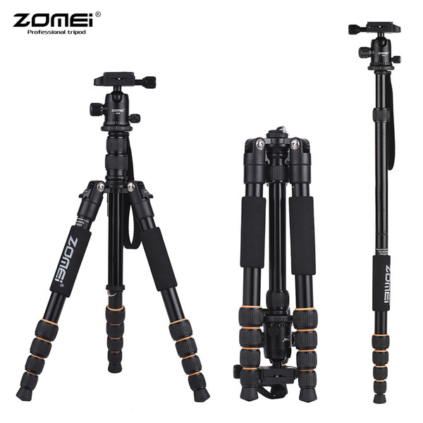 ZOMEI Q100 Q111 Q555 Q666 Z666 Professional Camera Tripod Portable Travel Aluminium Camera Tripod for DSLR for SLR Digital Camera