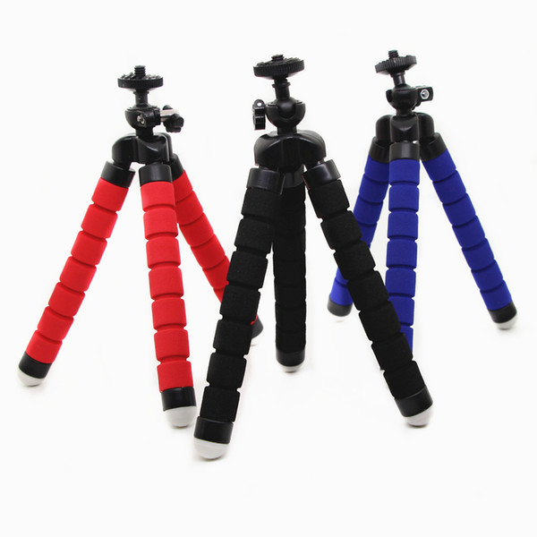 Mini Flexible Sponge Octopus Tripod For iPhone Xiaomi Huawei Smartphone Tripod for Gopro Camera Accessory With Phone Clip