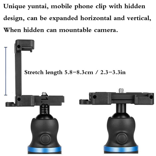 Mini Universal Phone ABS +Aluminium Tripod Portable Folding Desktop Stand Adapter Selfie Stick Monopod Stabilizer For Show Live