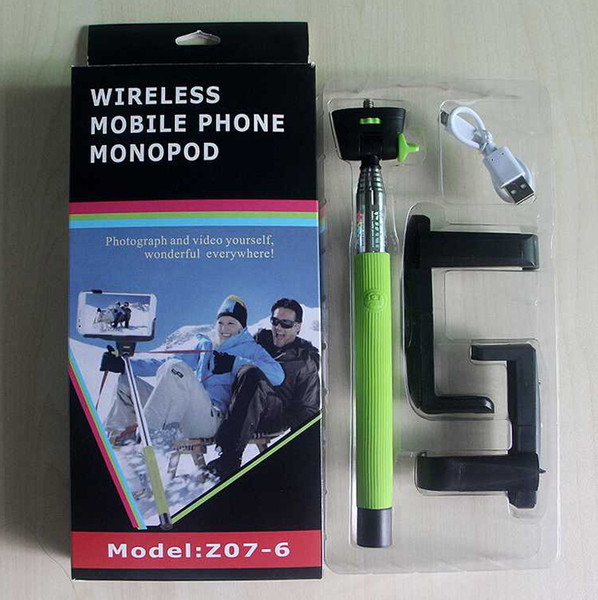 Z07-6 Bluetooth Wireless Monopod Handheld Mobile Phone Holder for Over iOS 4 / Android 3 Smartphone Cradle Bracket DHL free