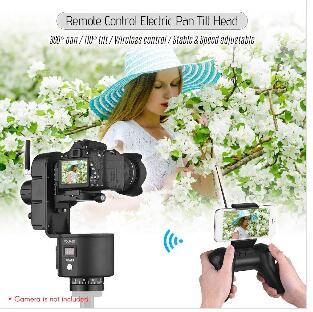 2019 ZIFON YT-3000 50m Remote Control Electronic Pan Tilt Head Motorized Panoramic Tripod Head Adjustable Speed 3kg Payload for Can