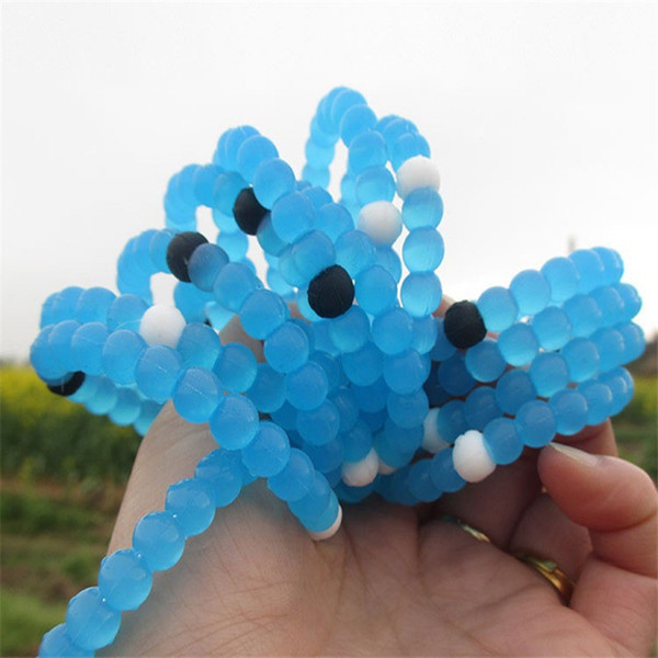 Shark Rainbow Water Drops lava Blue Seaside Style Black and White Beads Bracelet Commemorative Bracelet 3 Color 4 Size