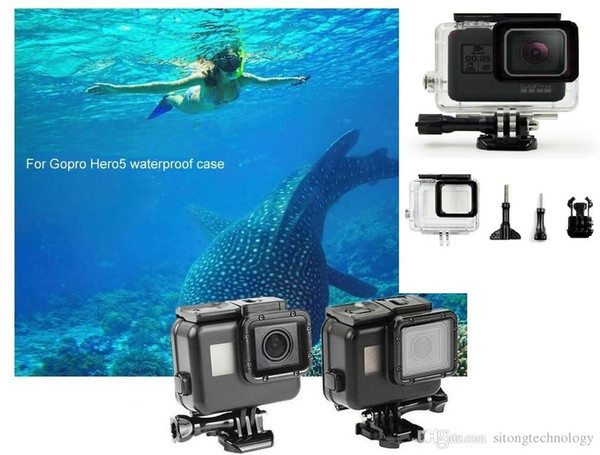 Black Waterproof Housing Case Touch Screen Back Door For Gopro Hero 6 Hero 5 Underwater Box For Go Pro Hero6 5 Camera Accessories