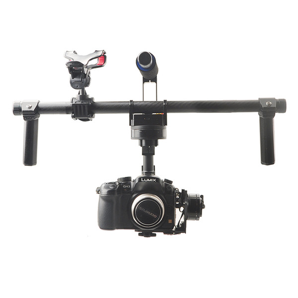 Wholesale-F16773 HG3D GH3 GH4 Nex 5N 5T 5R A5000 A6000 A7 Mini SLR FPV Brushless Handheld Gimbal DSLR Camera Mount Stabilizer