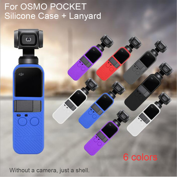 For DJI OSMO Pocket Handheld Gimbal Camera Soft Silicone Case Cover Skin Housing Shell Skid-proof Gimbal Accessories Candy Color6 colors to