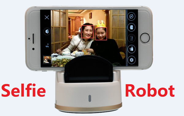 New! Selfie Robot Auto face tracking multi mode 360 degree rotate take picture free portable selfie robot for Android iPhone DHL Free