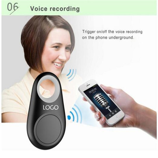 Mini Smart Finder Bluetooth Tracer Pet Child GPS Locator Tag Alarm Wallet Key Tracker for Anti-lost Selfie Shutter via DHL