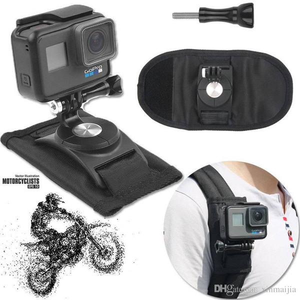 Black Riding Backpack Mount Bracket Holder For GoPro Hero 4 5 6 Accessory Sports Camera