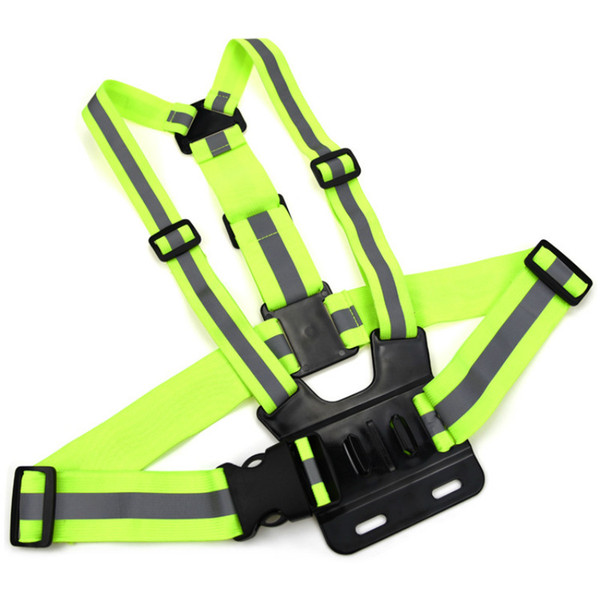 GoPro Camera B Holed Chest Belt Her6 Elastic Fluorescent Shoulder Belt Night Running Luminous Night vest