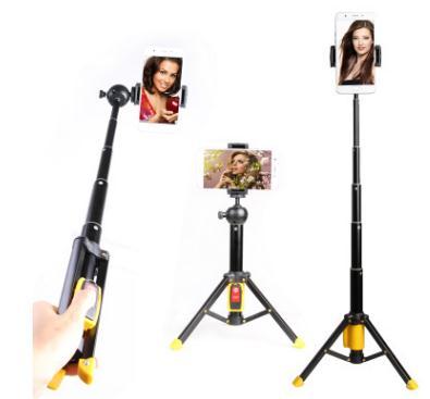 New mini Bluetooth tripod selfie stick mobile phone desktop landing live micro projector bracket live universal bracket