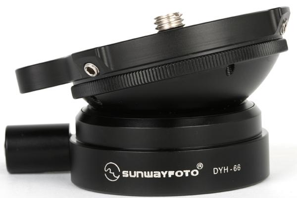 Wholesale-SUNWAYFOTO DYH-66I Level Tripod for DSLR Camera Tripode Ballhead Leveling Base Tripod leveling base Panoramic LevelTripod