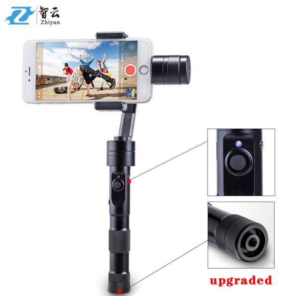 Wholesale-2 pc zhiyun smooth c 3 Axl Brushless Gimbal Phone smart phone Stabilizer Handheld Gimbal for iPhone 6 plus Xiao-mi Sam-sung