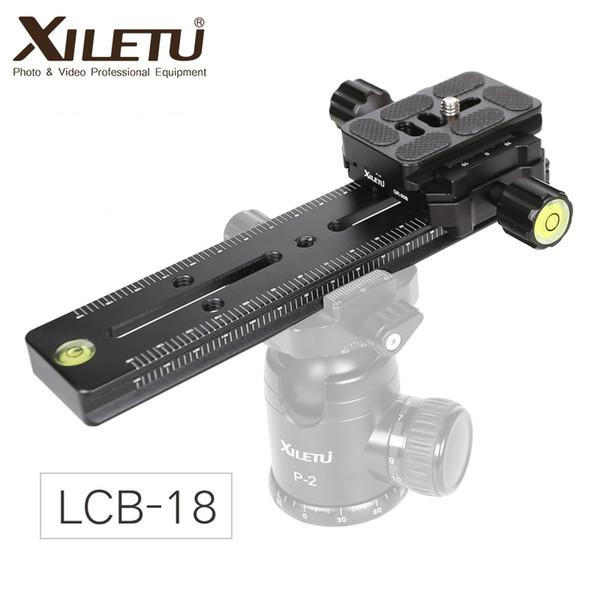 XILETU LCB-18B Track Dolly Slider Focusing Focus Rail Slider & Clamp and QR Plate Meet Arca Swiss For DSLR Camera Canon