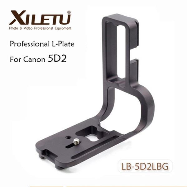 Xiletu LB-5D2LBG Professional L Quick Release Plate Aluminum Tripod Mounting Bracket For Canon EOS 5D Mark II 5D2 Arca Swiss