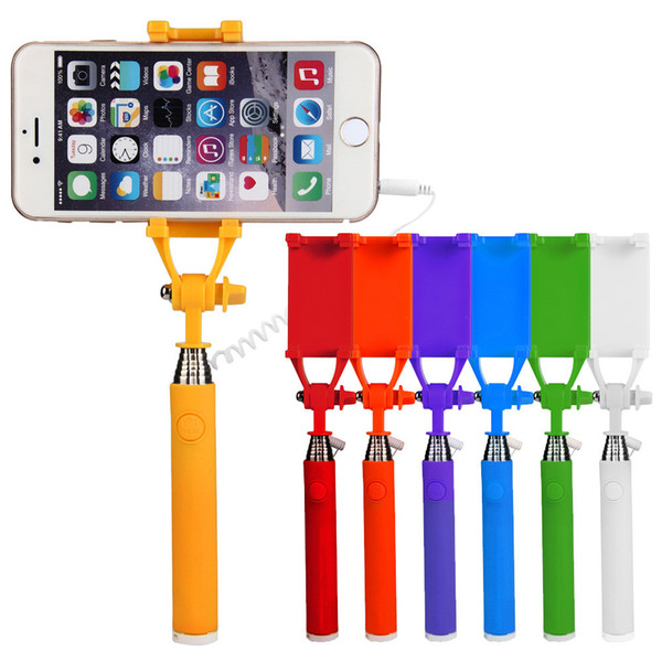 Wholesale-Selfie Stick For Android Monopod Extendable Handheld Self-Pole Tripod Monopod Selfie Stick For iPhone Samsung Android Smartphone