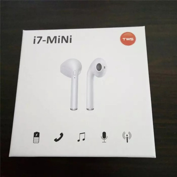 i7S Mini Twins Bluetooth Wireless Earphone With Charger Box Earbud Headphone For iPhone Xr Xs 8 7 Plus S8 S9 Plus Android Phone