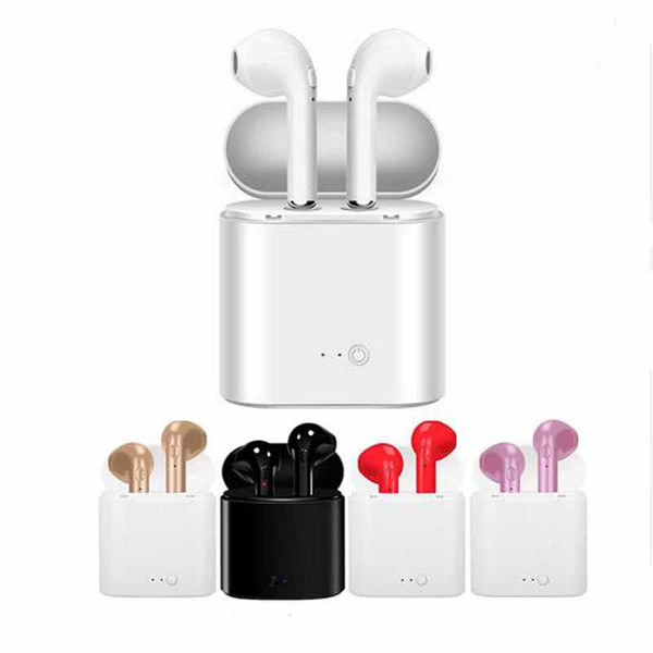 New i7 Mini TWS Bluetooth Earphones Headphones Stereo Bass Wireless Headset Earbuds with Mic Charging Box for All Smart phone