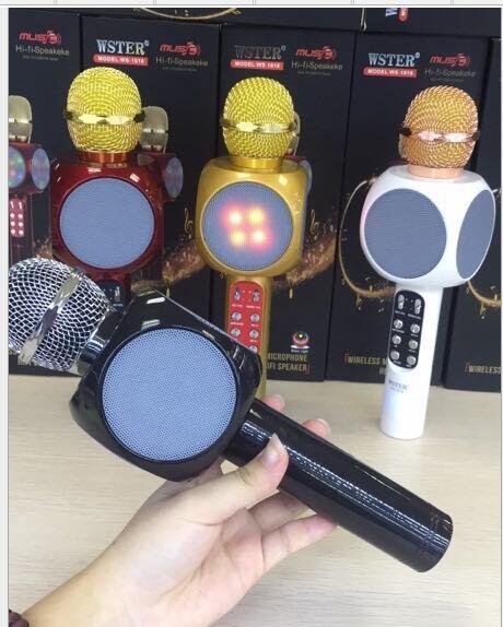 Handheld Microphone Bluetooth Wireless Magic KTV With Speaker Mic Handheld Loudspeaker Portable Karaoke Player For Smartphone