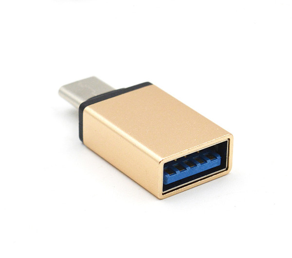 Metal USB 3.0 Type C OTG Adapter Male to USB 3.0 Converter Adapter OTG Function for Macbook Google Chromebook