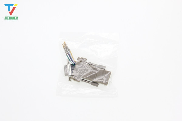 Wholesale-DB9 TO RJ12 Adapter Connects VGA to RJ12 female 100pcs/lot