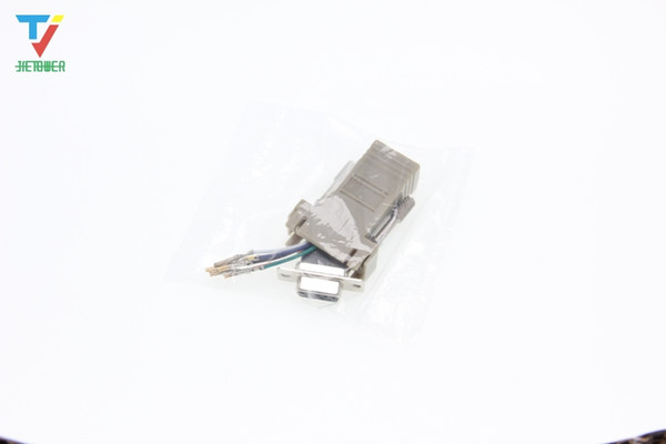 Wholesale-DB9 TO RJ12 Adapter Connects VGA to RJ12 female 500pcs/lot