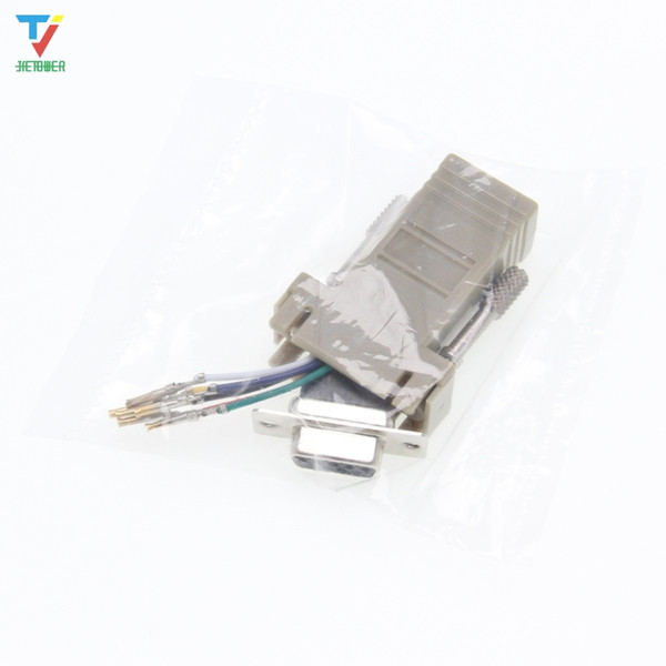 Wholesale-DB9 TO RJ12 Adapter Connects VGA to RJ12 female 800pcs/lot