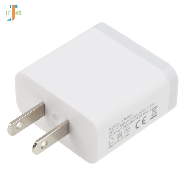 100pcs/lot US Plug USB Cable AC Travel Wall Charging Charger Power Adapter For iPhone X XR XS Max Huawei Xiaomi Nokia Sony HTC LG Charger