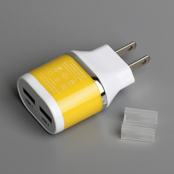 New big kettle style 2USB EU Plug Travel Charger mobile phone charger 5v 2.1A adapter IC smart phone travel for mobile phone