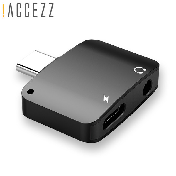 !ACCEZZ 2 in 1 Usb Type C to 3.5mm Aux Audio And Charger Adapter For Xiaomi 6 Charge Headphone Jack Connect Splitter