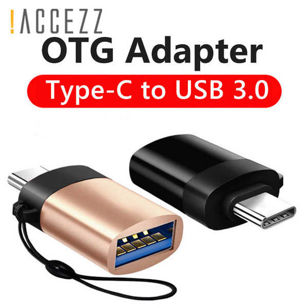 !ACCEZZ Mini Portable Type C To USB 3.0 Adapters OTG Type-C Converter For One Plus 5 USB For Samsung Galaxy Wholesale