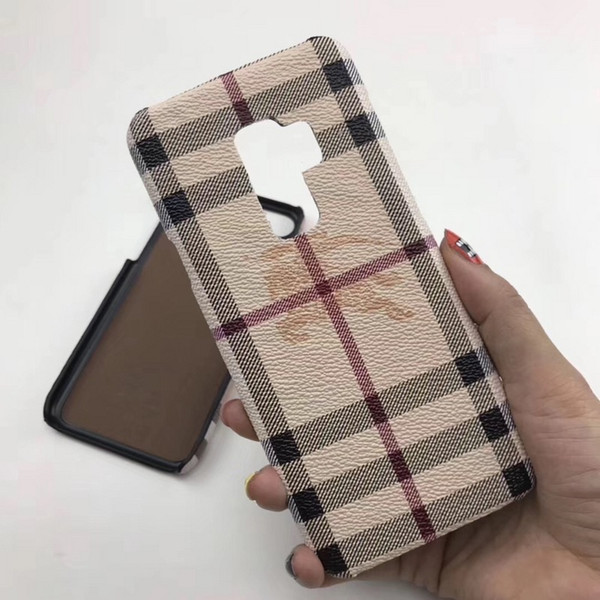 Pu Leather For Samsung S8 S9 Plus Note 8 9 TPU Back cover For iPhone XS XR MAX 8 8plus Luxury brand Designer Phone Case Drop shipping