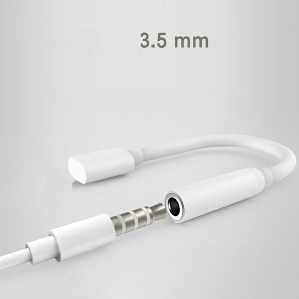 New Earphone Headphone Jack Adapter Converter Cable Lighting to 3.5mm Audio Aux Connector Adapter for IOS 12 Cord for iPhone7 iPhone 7 Plus