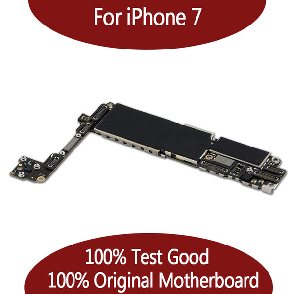 For iPhone 7 32GB 128GB Motherboard without Touch ID ,Original Unlocked Logic board Free Shipping