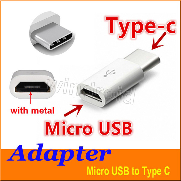 Micro USB to USB 2.0 Type-C USB Data Adapter connector For Note7 new MacBook ChromeBook Pixel Nexus 5X 6P Nexus 6P Nokia N1 Free shipping