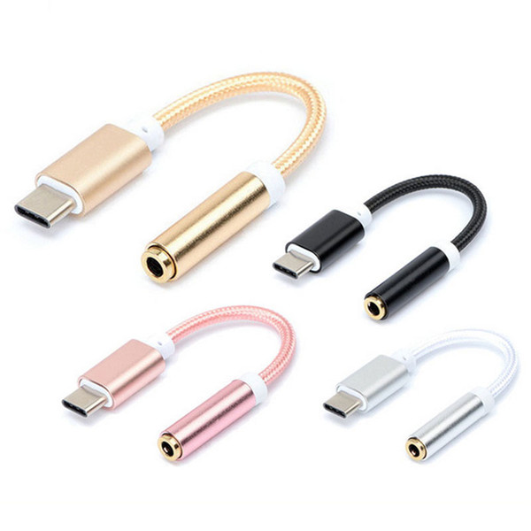 Type-C To 3.5mm Jack Headphone Charger Splitter Adapter For Xiaomi Huawei LG Samsung S8 S9 S10 NOTE8 NOTE9