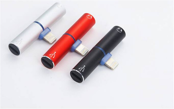 Mini Adapter 2 in 1 Headphone Support Earphone Controller iphone Listen music Charge