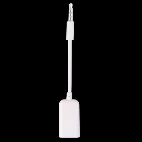 3.5mm Male AUX Audio Plug Jack To USB 2.0 Female Converter Cord Cable Car MP3 MUSIC