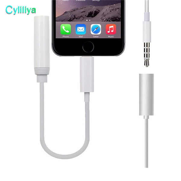 High quality Earphone Headphone Jack Adapter Converter Cable Lighting to 3.5mm Audio Aux Connector Adapter Cord for iPhone7 iPhone 7 Plus