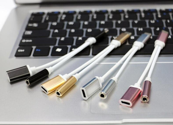 2 in 1 Charger And Audio Type C Earphone Headphone Jack Adapter Connector Cable 3.5mm Aux Headphone Jack Audio Adapter For Samsung Galaxy