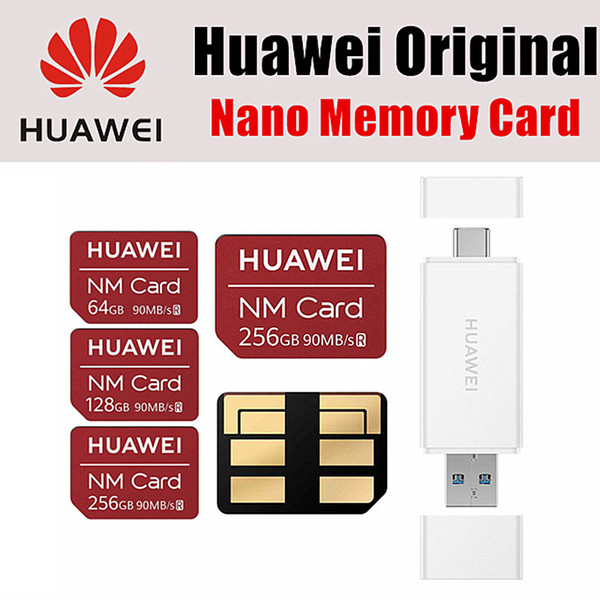 Huawei NM Card 100% Original 90MB/s 64GB/128GB/256GB Apply to Mate20 Pro Mate20 X With USB3.1 Gen 1 Nano Memory Card Reader