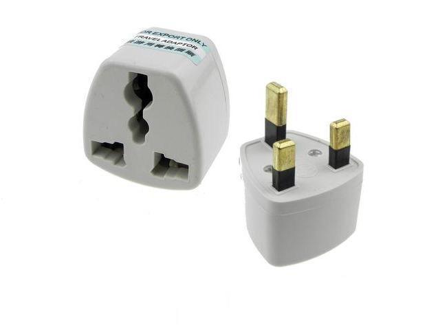 white EU AU US to UK AC power plug travel adapter converter 1000pcs/lot