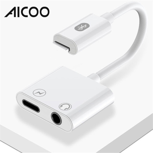 AICOO 2 in 1 Headset Call Splitter Multi-function Adapter Charging Conversion Line for XS MAX XS XR Retail Package