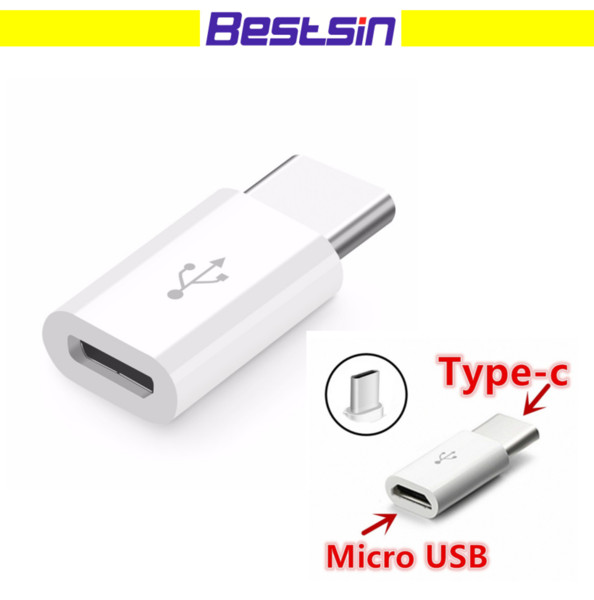 Bestsin micro USB 3.1 Type-C fast data sync transferring charger adapter High quality pocket friendly size autocatalytic plating ABS