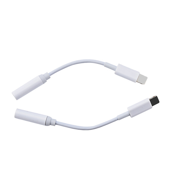 Type c White Black Male to 3.5MM Jake Female Audio Adapter Aux Converter Cable for samsung s8 lg g5 etc mobile phone