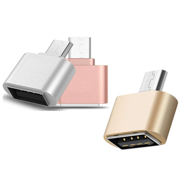 Mini Micro USB To USB 2.0 OTG Adapter Converter Aluminum Alloy For Android Phones Samsung Huawei Tablets