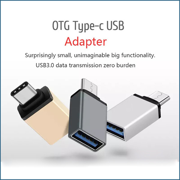 Hot Sale USB 3.1 Type C OTG Adapter Male To USB 3.0 Female Metal Adapter Converter For Type-C Devices Letv Macbook