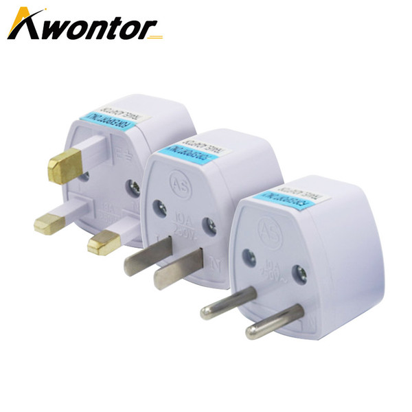 Awontor Universal US UK To EU Plug USA To Euro Europe Travel Wall AC Power Charger Outlet Adapter Converter 2 Round Pin Socket